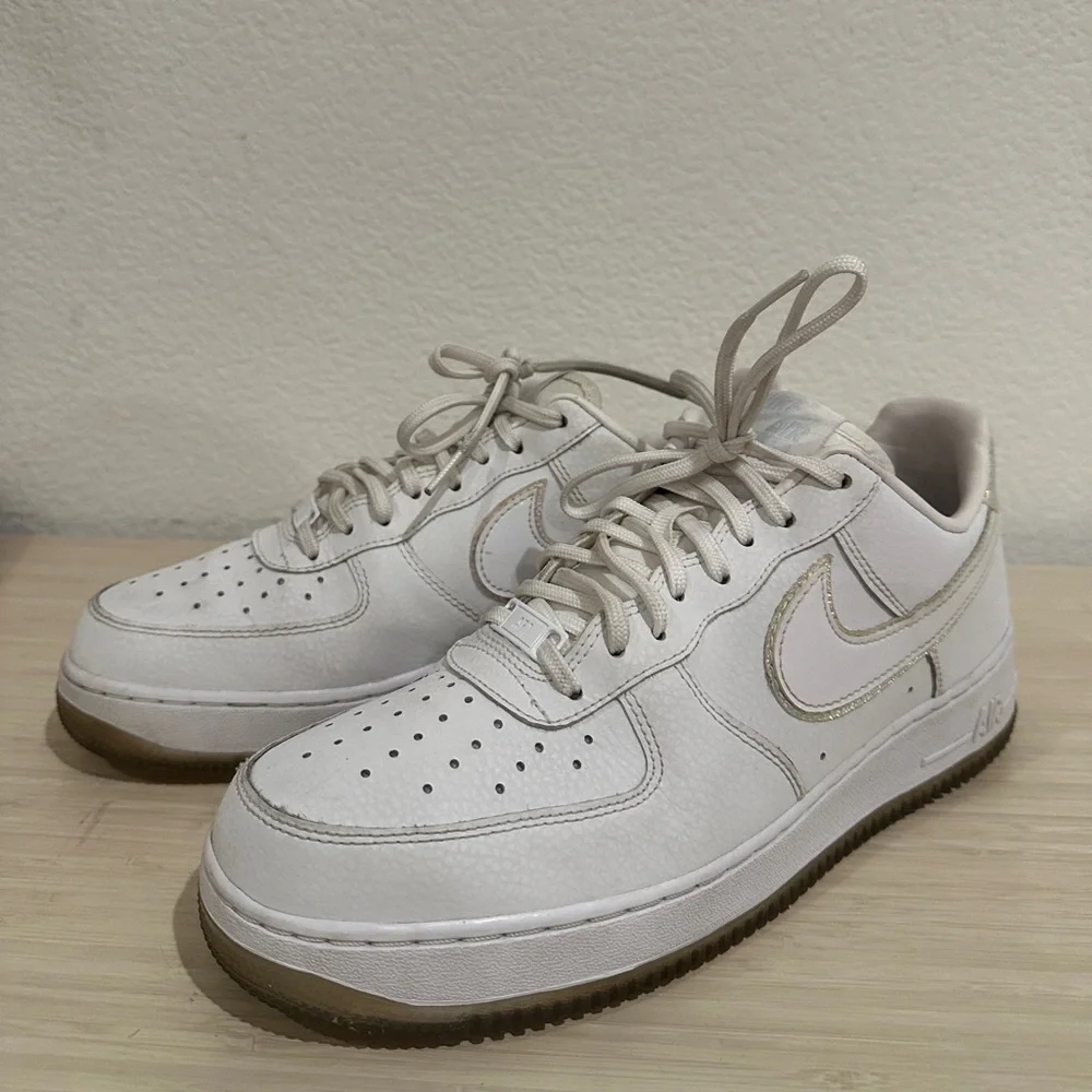 Nike Air Force 1 PRM White‎ Blue Tint 616725-105 Womens Size 10.5